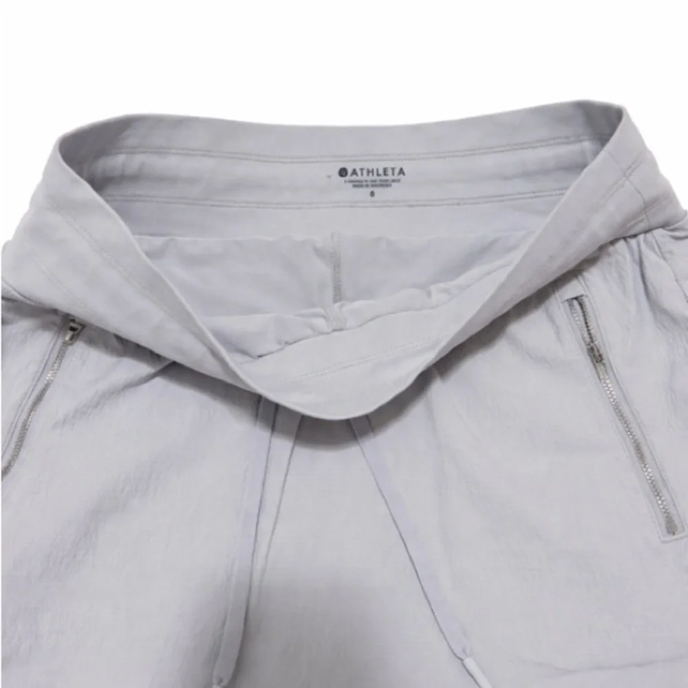 Athleta Light Gray Drawstring Skort - Picture 2 of 2